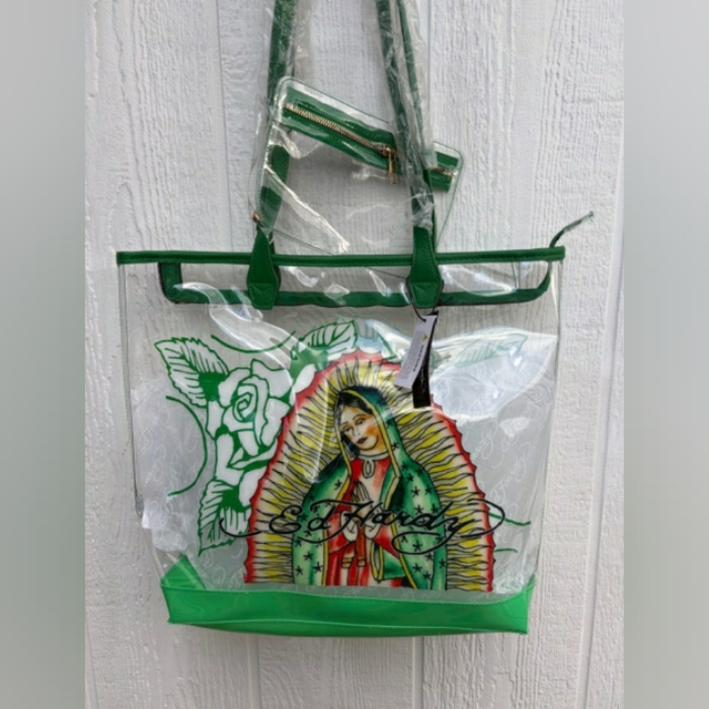 New Ed Hardy Virgin Mary Tote